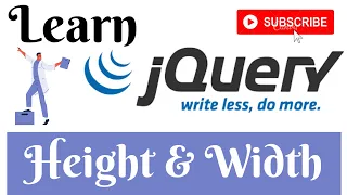 jQuery Lecture - 45 Height Width Method Tutorial in Hindi Urdu