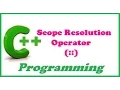 C programming tutorials - scope resolution operator