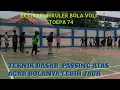 Latihan Dasar Passing Atas Bola Voli Anak SMP Agar Tangan Lebih Kuat ! #ekstrakurikulerVoli #ekskul