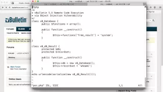 vBulletin 5 x RCE via Object Injection PoC