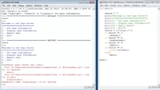 LEGO SORTER Creating a menu in Python