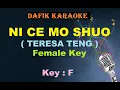 Download Lagu Ni Ce Mo Suo (Karaoke) Teresa Teng ,Female Key F Manadarin