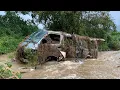 Download Lagu Girl restores abandoned 1968 Toyota Hiace car in small stream in village