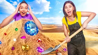 اول شخص يلاقي الالماس يحتفظ فيه          دندنها