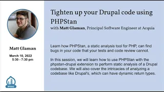 Tighten up your Drupal code using PHPStan