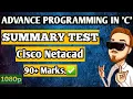 Summary Test of Advance Proggraming in C language of Cisco Netacad ANSWERS 90 Marks