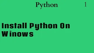How to install python on windows Nepali