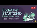LIVE - CodeChef START234D Starters 234 Solve With Me C Competitive Programming
