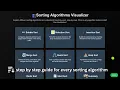 Sorting Algorithm visualizer step by step each algorithm Code With Ease