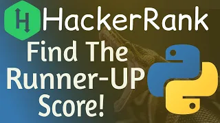 Find the Runner-Up Score HackerRank Solution Hackerrank Find the Runner-Up Score solution python