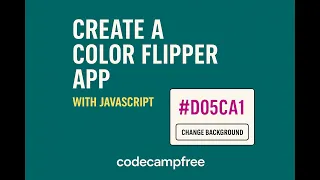 Simple JavaScript Project for Beginners Color Flipper using JavaScript