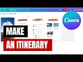 How To Make An Itinerary On Canva