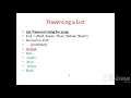 Traversing a list in Python