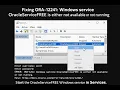 How to fix SQLPlus Error Windows service OracleServiceFREE is either not available or not running