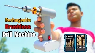 Download How To Make Drill Machine || From Brushless DC motor Rechargeable Brushless Drill Machine At Home MP3