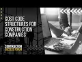 Cost Code Structures For Construction Companies