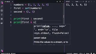 Python - Sets By Mosh Hamedani