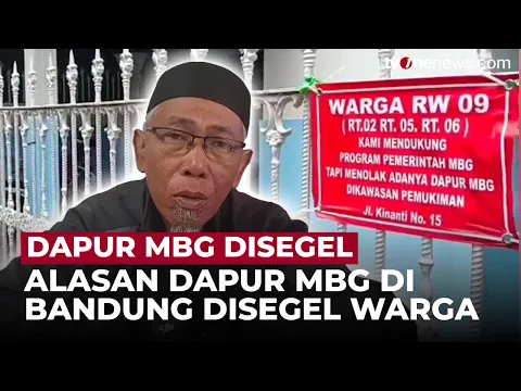 Viral Dapur MBG di Bandung Disegel Warga, Diduga Bau Limbah