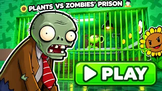 🌻 PLANTS VS ZOMBIES 'PRISON RUN OBBY 🧟 Roblox