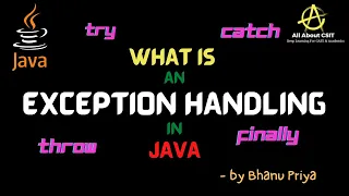 Exception Handling in Java lec 67 Java Tutorial Bhanupriya