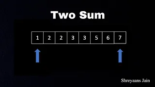 Two Sum II - Input Array Is Sorted Animations Leetcode 167 Two Pointers