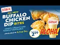 Buffalo Chicken Dip Bites Tropical Colada Slush at SONIC