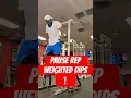 Download Lagu Negative Pause Rep Weighted Dips #motivation #calesthenics #fitness #fyp #shorts