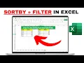 How to Use Sortby Function With Filter In Excel