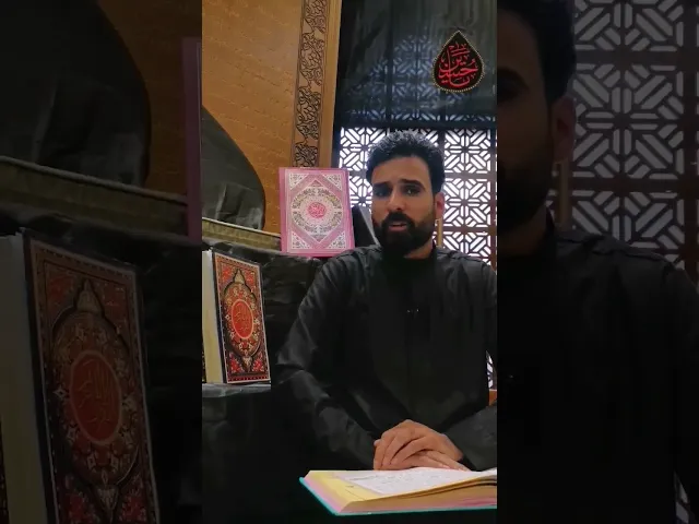 ⁣رأس الحسين عليه السلام يقرأ القران على الرمح