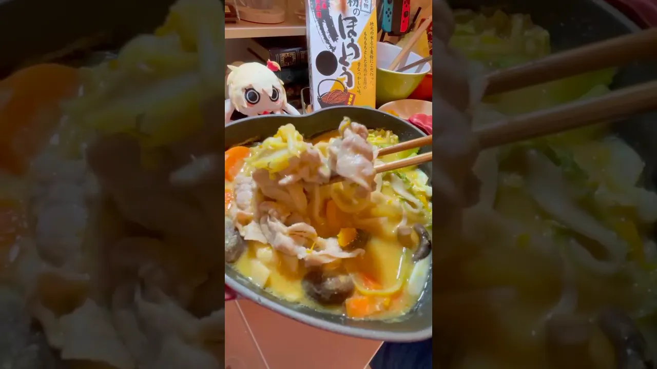 山梨のグルメのほうとうつくったぞおおお❗️#cooking #山梨