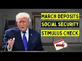 March Deposits Social Security Stimulus Check Dates revealed
