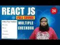 React JS Tutorial React Checkbox onChange Explained Handle Multiple Checkboxes Easily