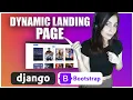 Python Django Tutorial Dynamic Landing Page with Live Data From TMDB API Bootstrap Styling 2