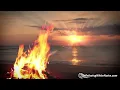 Campfire & Ocean Waves White Noise | Relax, Focus or Sleep Better | 10 Hours
