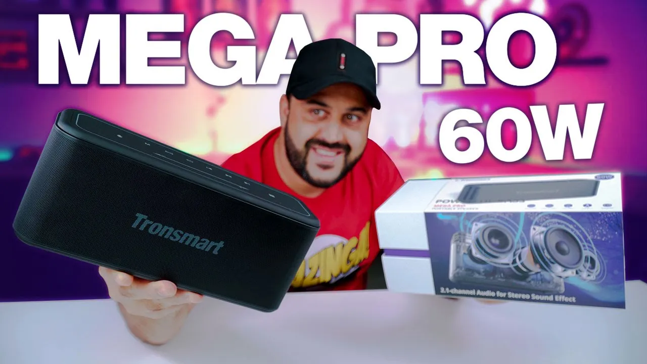 Caixa de som Tronsmart MEGA PRO 60W - Pura POTÊNCIA