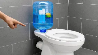 Great ideas of professional of a 60 Year Old Plumber! Toilets tank from empty bottles and pvc pipes