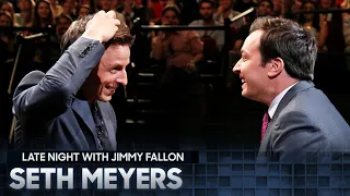 Egg Russian Roulette with Seth Meyers | Fallon Flashback