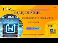 HTML CELLSPACING CELLPADDING HTML Table Tutorial Cellpadding aur Cellspacing BY RUCHI MAHAJAN