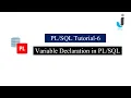 Oracle PLSQL Tutorial 6 -Variable Declaration in with Example in Hindi Javainhand Tutorial