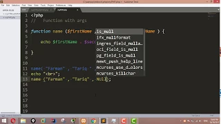 PHP Tutorials for Beginners 37 - Functions with multiple arguments in PHP