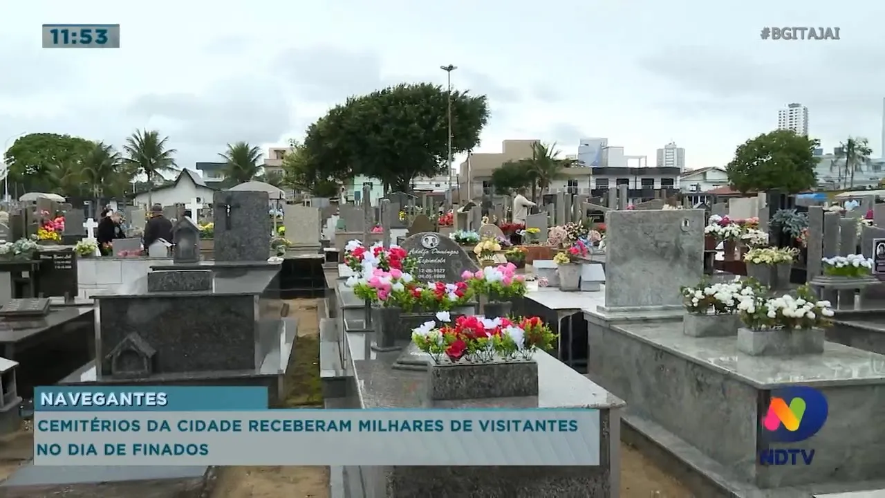 Cemitérios da cidade receberam milhares de visitantes no dia de Finados