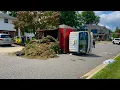 Major Response Overturned Landscaping Truck Plainview FD NCPD ESU EAB NCFM - Pre Arival