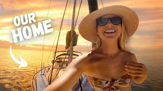 REAL LIFE Aboard Our 50ft Boat ⛵️ (raw glimpse into our world)
