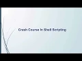 Crash Course in Shell Scripting in Hindi