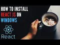 how to install React js in windows 10 using npm Latest 2020