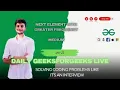 Next element with greater frequency Solving Problems Live GFG POTD