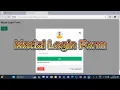 How to create a Modal Login Form using HTML CSS and JavaScript