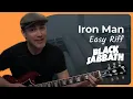 Iron Man - Black Sabbath Easy Riff Guitar Lesson