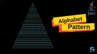 Alphabet Patterns in JAVA java program MakeloGy