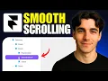 How To Add Smooth Scrolling On A Framer Website Tutorial 2026